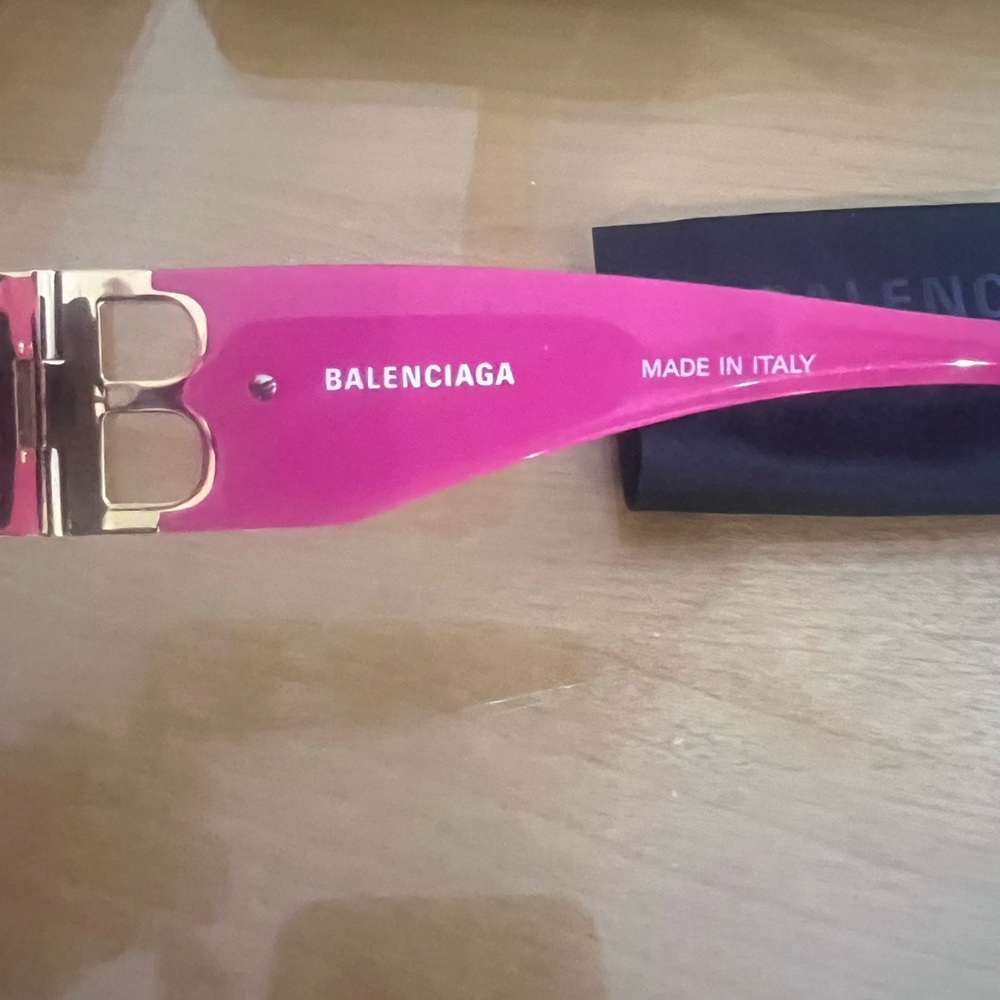 🔥BIG SALE🔥NWT Balenciaga Pink BB Logo Sunglasses - Picture 5 of 6